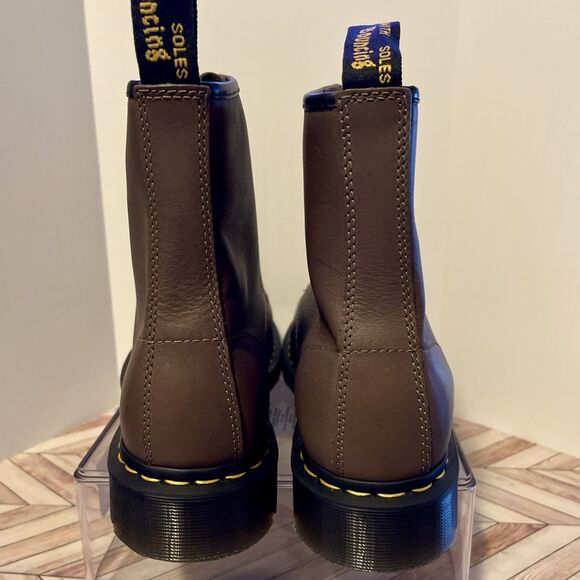 Dr Martens 1460 Artimus Leather Lace Up Khaki Brown M 11 W 12 Boots 32025777 - Picture 5 of 8